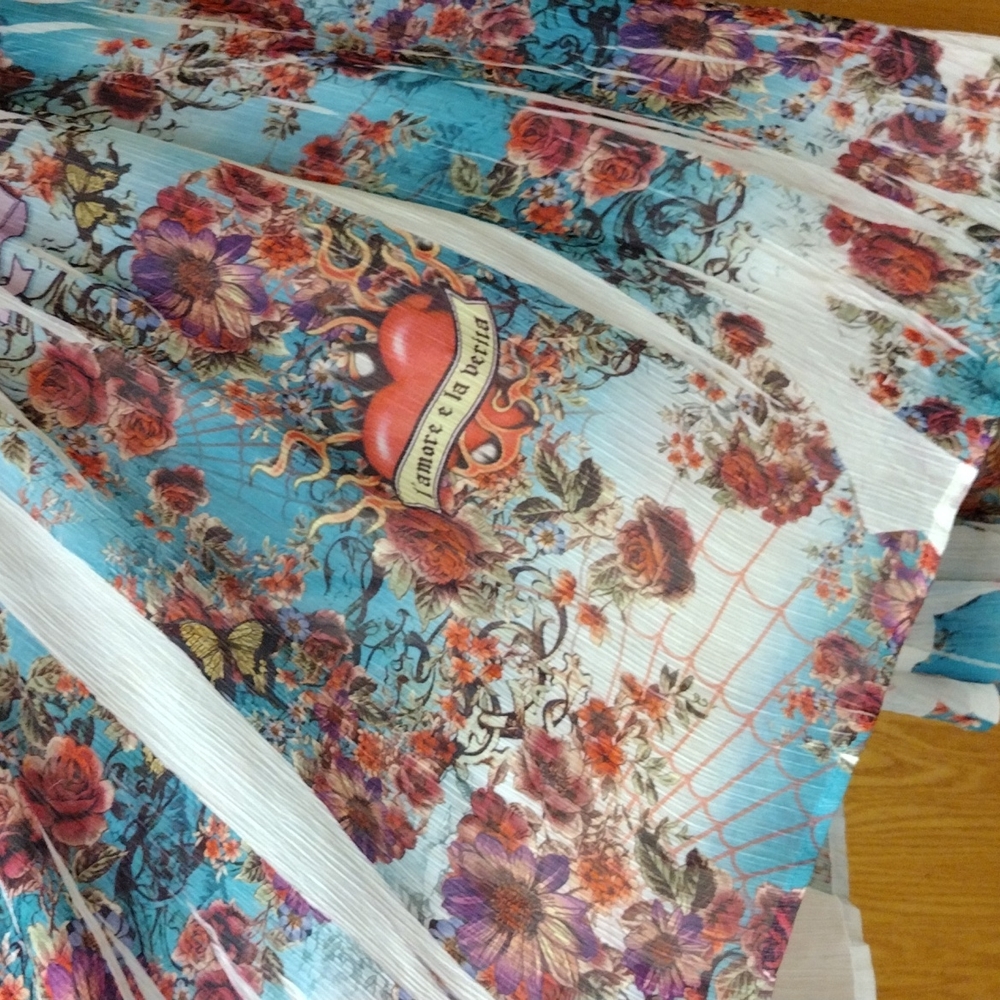 AMAZING ARTSY DRESS! ❤️ S Twelve, would say sz 5...Floral and Rhinestones - Picture 11 of 14